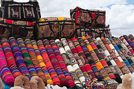 秘鲁,纪念品,毯子,普诺