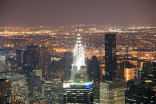 风景,克莱斯勒大厦,曼哈顿,纽约,美国