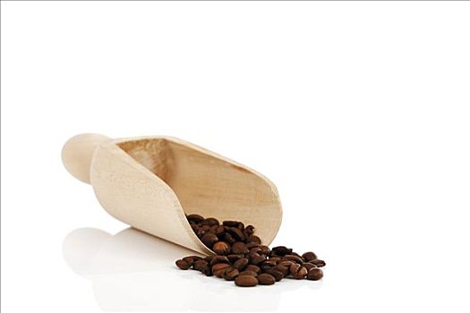 咖啡豆,木铲