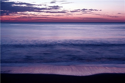 海滩,日出