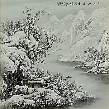 瓷板画,陶瓷,艺术,书画,景德镇,整体及局部