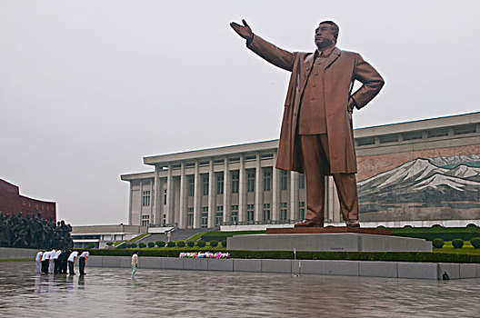 纪念建筑,慢速,山,平壤,朝鲜,亚洲