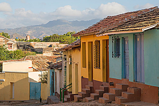 古巴,特立尼达,传统,淡色调,家,山谷,世界遗产