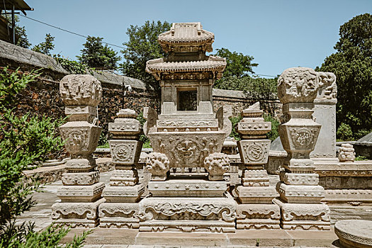 北京石景山慈祥庵田义墓石刻文物园