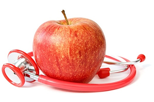 红苹果,听诊器