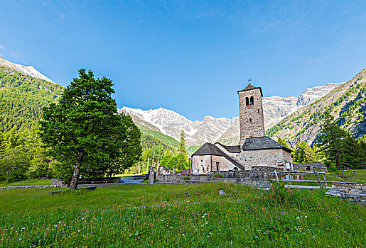 老,教堂,阿尔卑斯山,意大利阿尔卑斯山,意大利