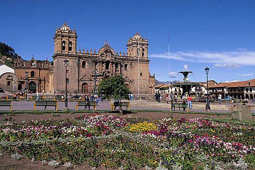 秘鲁,库斯科市,大广场,大教堂