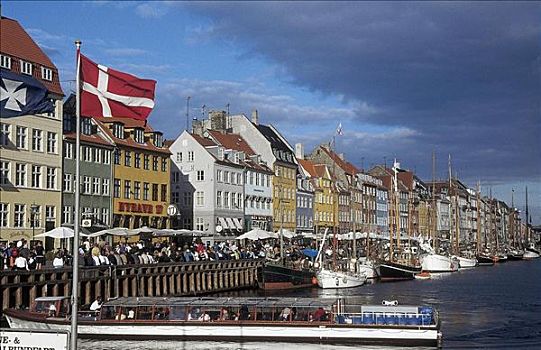 港口,船,哥本哈根,丹麦,斯堪的纳维亚,欧洲