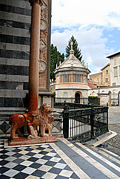 意大利,贝加莫,洗礼堂,中央教堂
