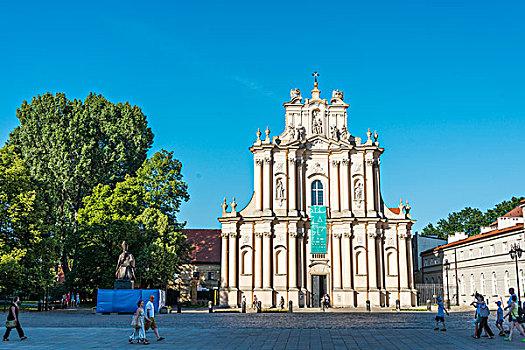 教堂,历史,中心,华沙,省,波兰,欧洲