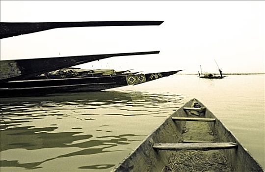 马里,独木舟,尼日尔河