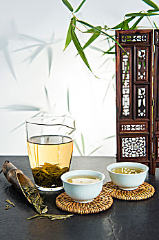 西湖龙井,绿茶,茶具,茶道,喝茶