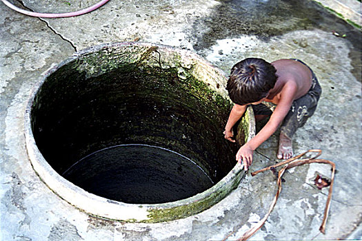 孩子,玩,家庭,贫民窟,达卡,孟加拉,输入,孩子气,意外,死亡,2004年