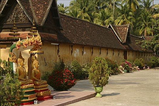 重要,庙宇,施沙格庙,万象,老挝