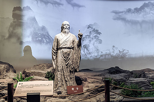 老子塑像,中国安徽省合肥市安徽名人馆