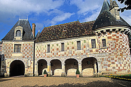 法国,诺曼底,下诺曼底,苹果白兰地,圣日耳曼,城堡,16世纪