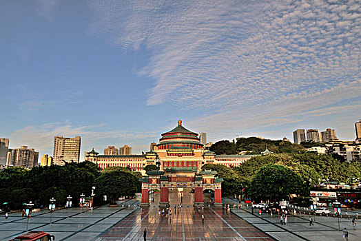 重庆城市风光-人民礼堂