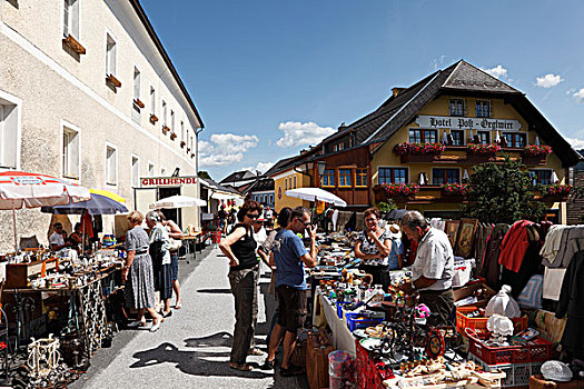 跳蚤市场,市场,伦高,萨尔茨堡州,萨尔茨堡,奥地利,欧洲