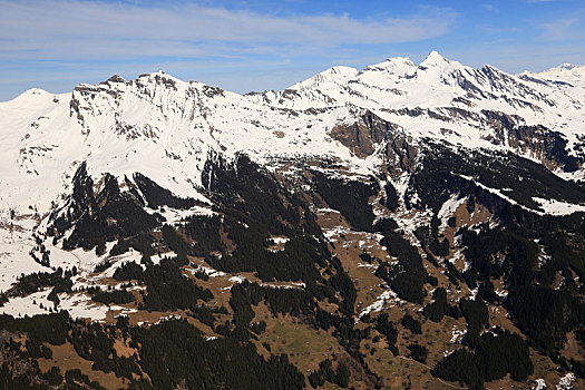 阿尔卑斯山,瑞士,航拍