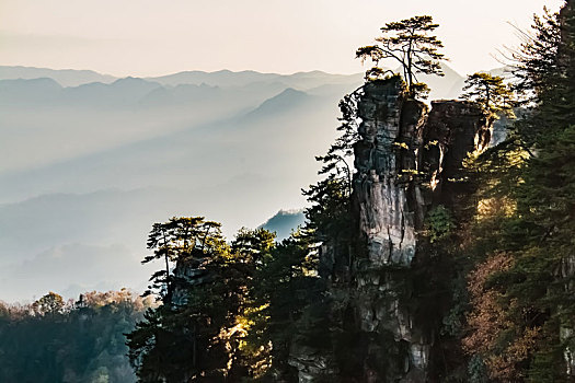 湖南省张家界市武陵源天子山景区自然景观