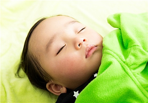 亚洲人,婴儿,睡觉