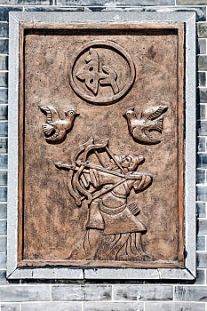 周公制礼作乐浮雕,中国河南省洛阳周公庙