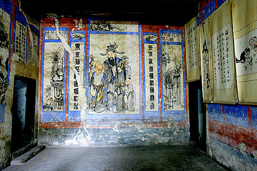 重庆市开县温泉镇仙女洞左厢房彩绘壁画