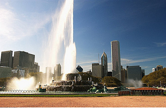 白金汉喷泉,芝加哥,伊利诺斯,美国