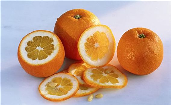 橘子,切削,橙子片