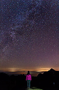 黄山一个人的星空