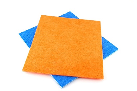 橙色,蓝色,餐巾,上方,白色