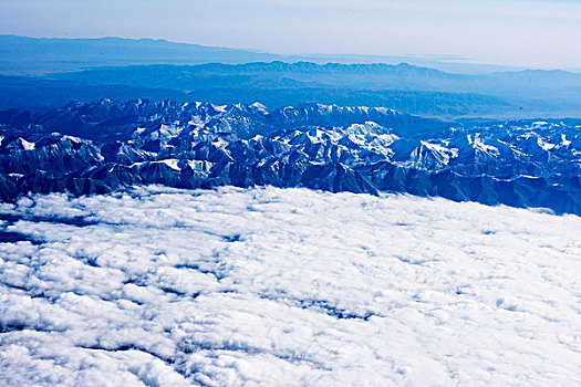 云海,山脉,群山,雪山