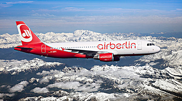 空气,柏林,空中客车,飞行,上方,阿尔卑斯山,瑞士,欧洲