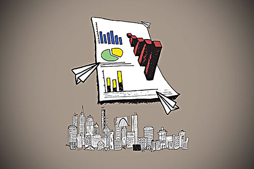 数据,分析,涂写,上方,城市