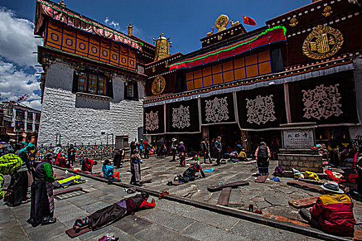 西藏大昭寺景色