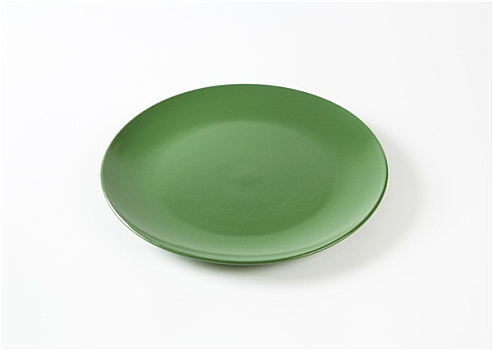 圆,坚实,绿色,餐盘