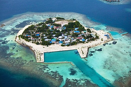 航拍,岛屿,环礁,马尔代夫