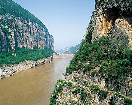 瞿塘峡古栈道图片