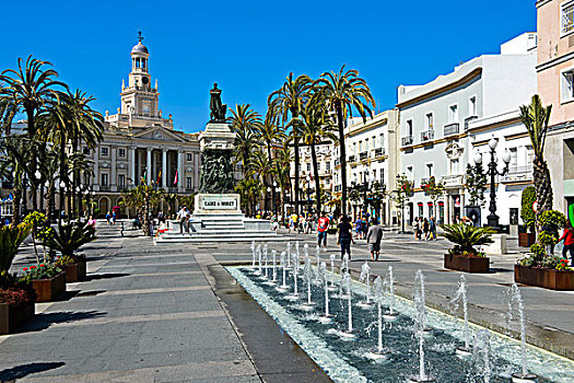圣胡安,广场,纪念建筑,安达卢西亚,西班牙,欧洲