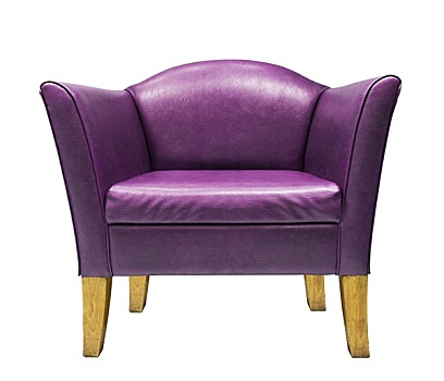 奢华,紫色,皮制扶手椅