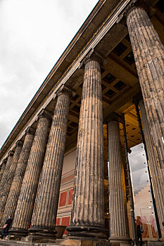德国,柏林,博物馆岛,古老的,罗马柱