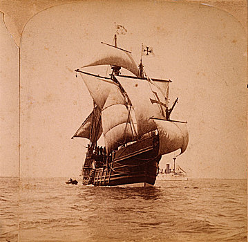 仿制,哥伦布,圣马利亚,纽约港,1893年