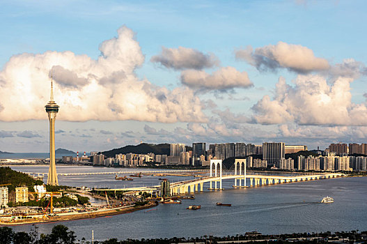 中国澳门城市风光夜景图片