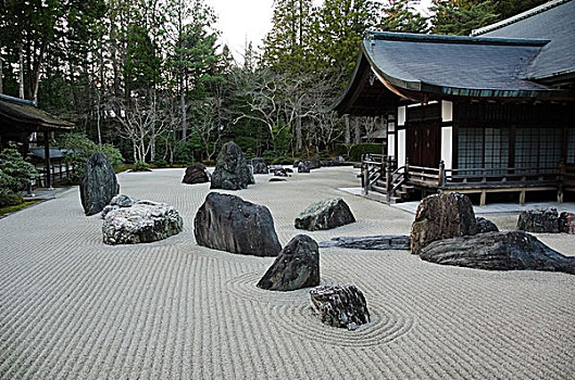 岩石花园,庙宇,日本