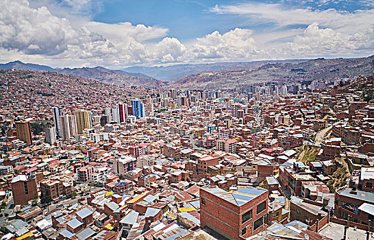 屋顶,城市,厄尔奥尔托,玻利维亚,南美