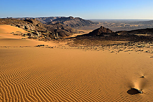 西部,悬崖,高原,阿杰尔高原,国家公园,世界遗产,撒哈拉沙漠,阿尔及利亚,非洲