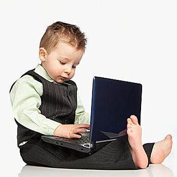 男孩,衣服,套装,笔记本电脑,艾伯塔省,加拿大