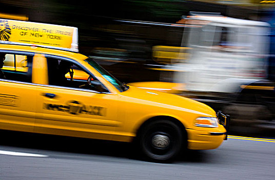 出租车,驾驶,曼哈顿,纽约,美国