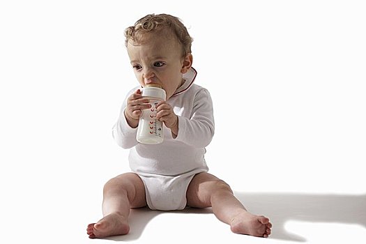 婴儿,喝,奶瓶