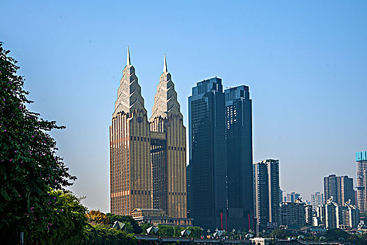 重庆市城区南岸滨江路风貌